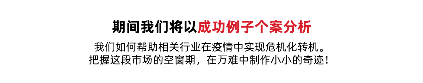 期间我们将以成功例子个案分析